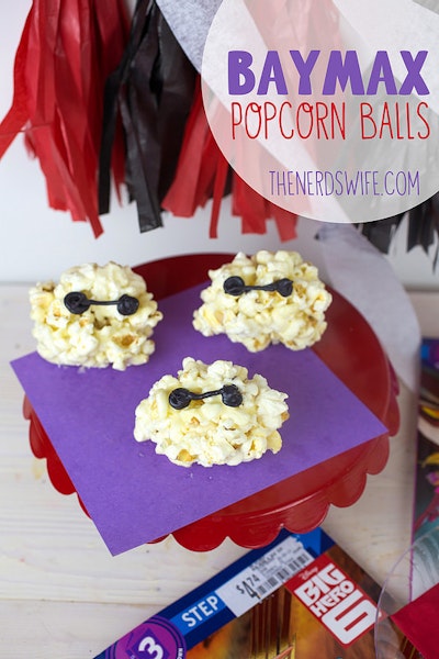 Big Hero 6 Baymax Popcorn Balls